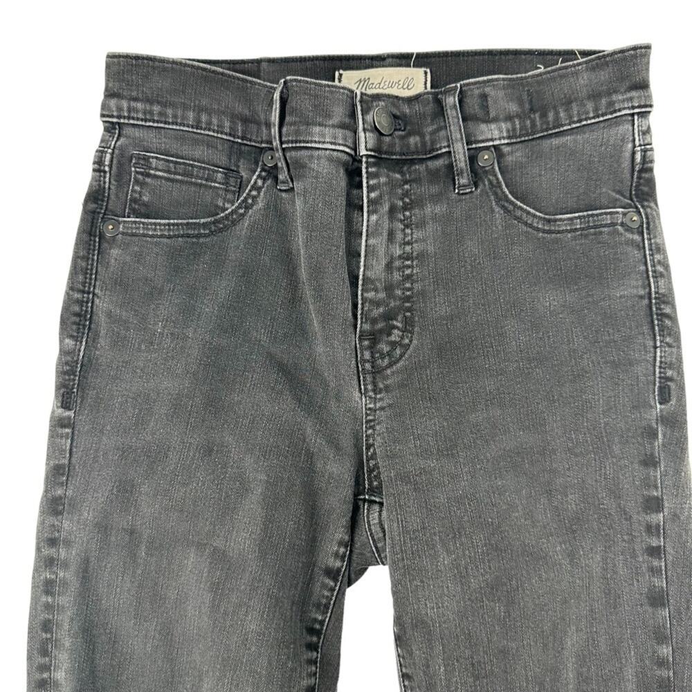 Madewell 9” high rise skinny jeans black women's 26 tall - Picture 4 of 12